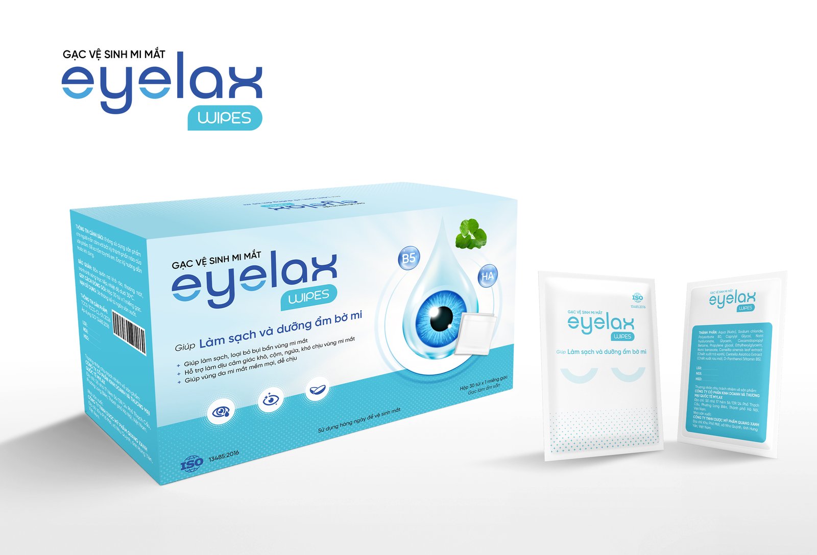 Gạc vệ sinh mi mắt Eyelax Wipes